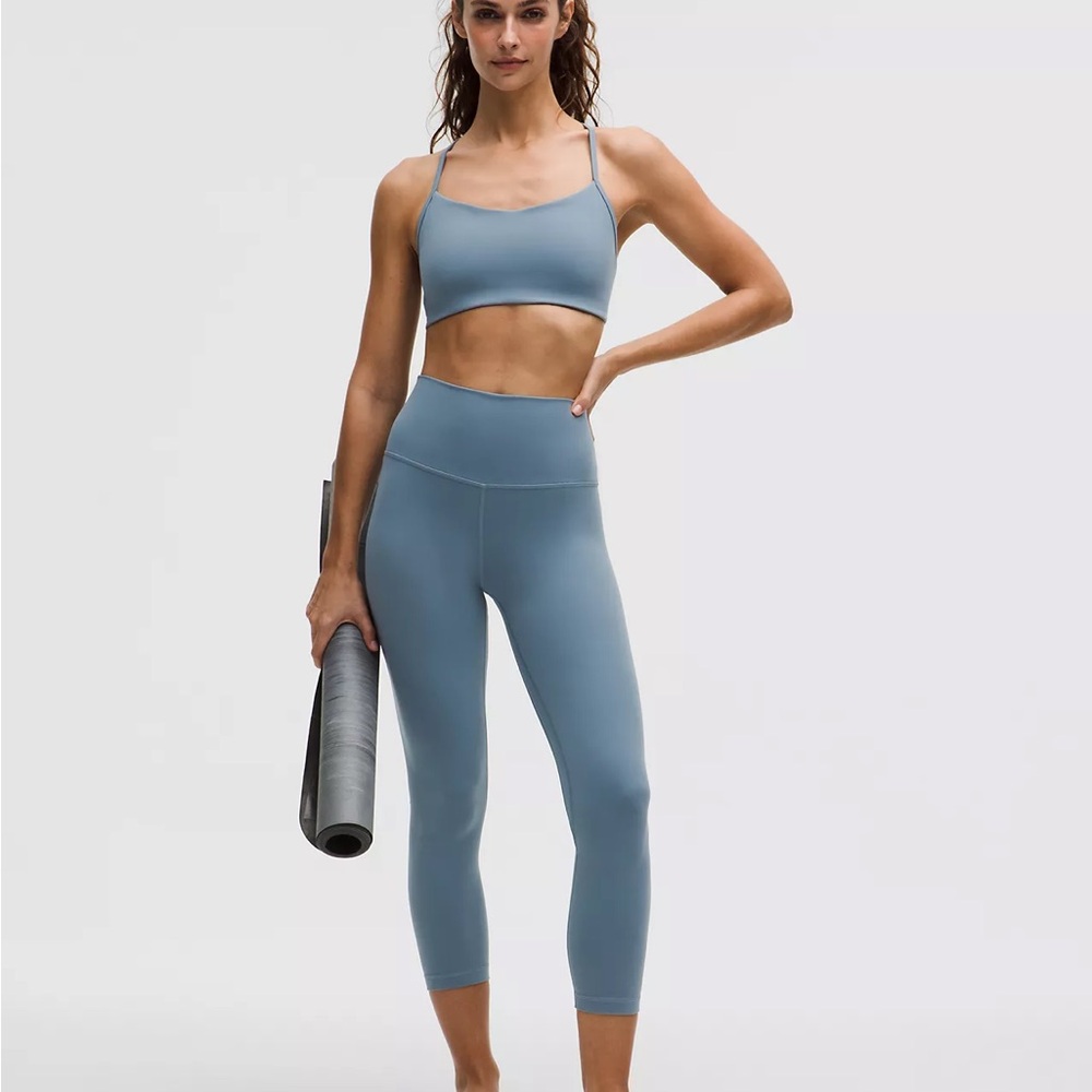 Blue LuluLemon Align Leggings 23”